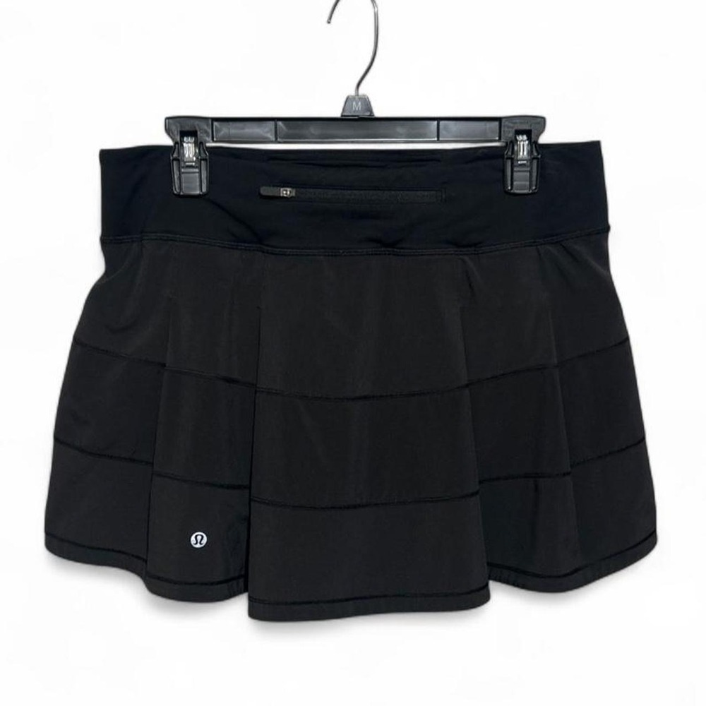 Lululemon Pace Rival Mid-Rise Skirt in black - M